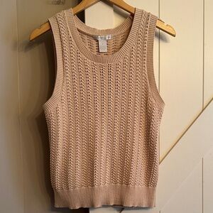 Design History Light Tan Knit Top